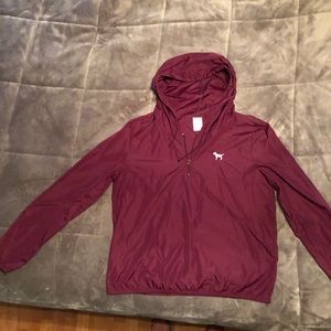 Victoria Secret Pink half-zip rain jacket